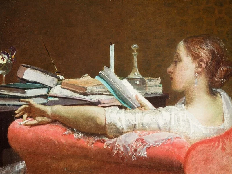 1833-Federico Faruffini - La lettrice